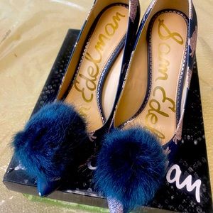 Sam Edelman ladies blue dress pump